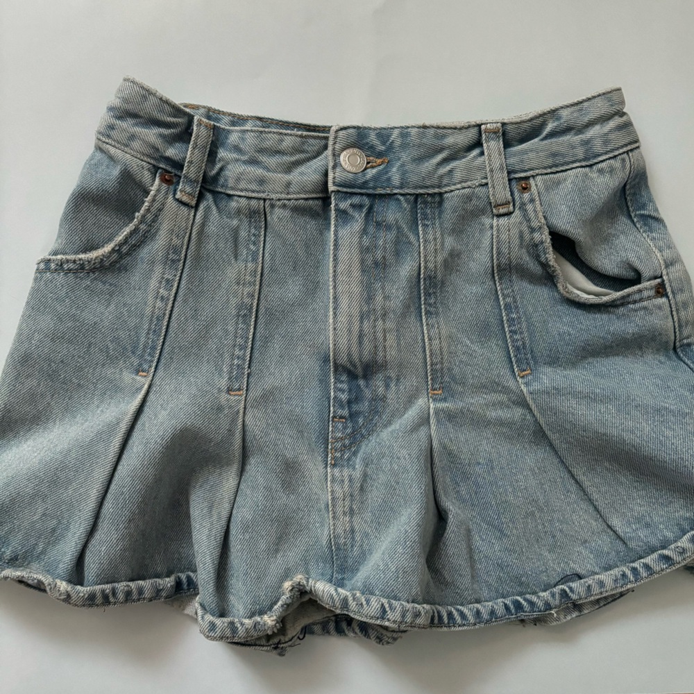 Zara Light Blue Denim Mini Skirt